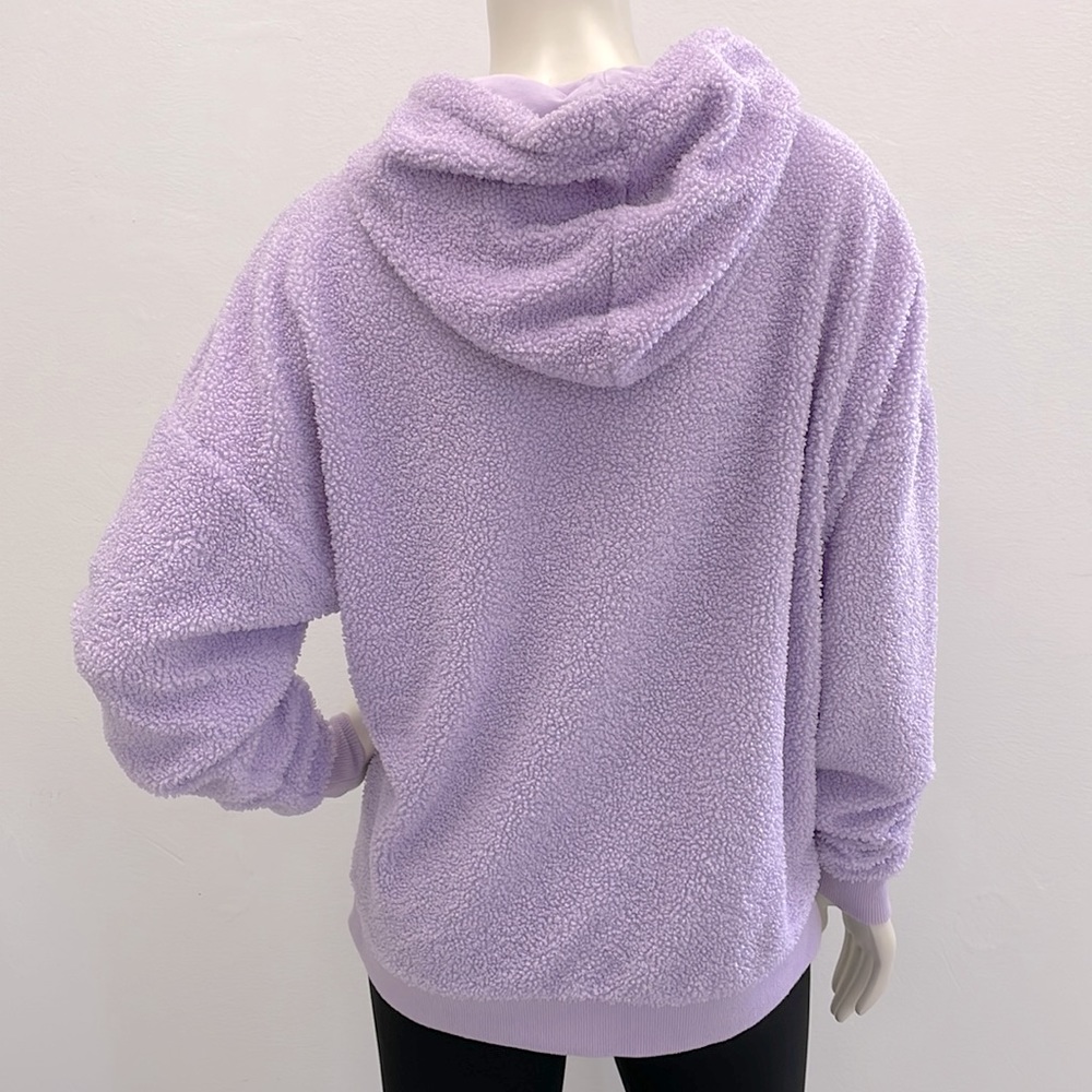 Teddy Fabric Pullover Hoodie - Picture 3 of 12
